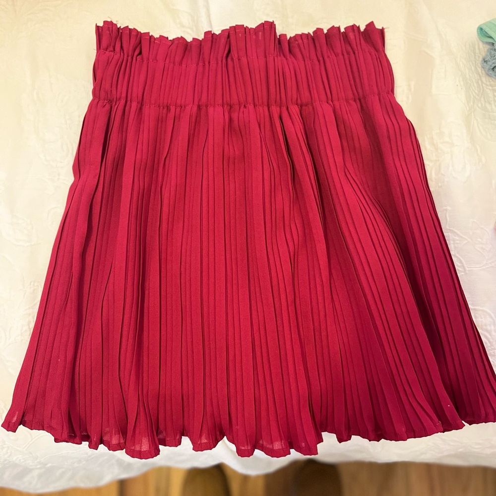 Red skirt